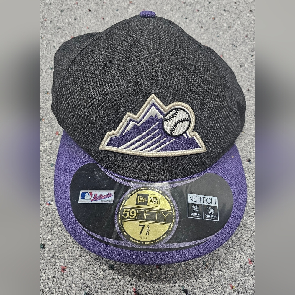 MLB Colorado Rockies Black and Purple Baseball Cap NWT